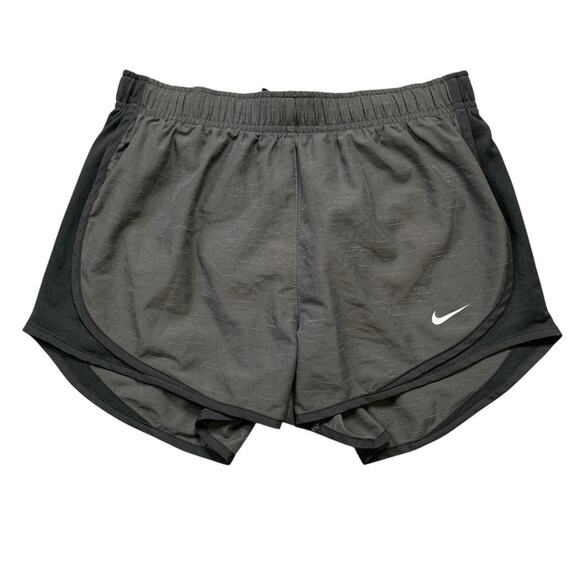 Nike Shorts Womens S Small Gray Black Dry Heather Tempo Running Brief Lined - Picture 1 of 14
